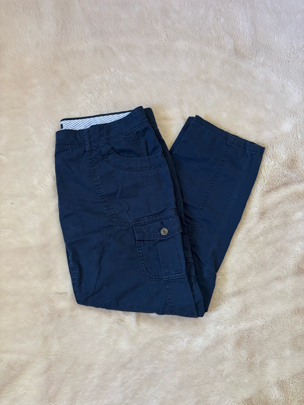 Tommy Hilfiger Casual Cargo Capris in Navy Blue
